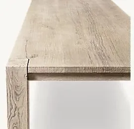 Table à manger Ornans en chêne, vue 4 sur 6