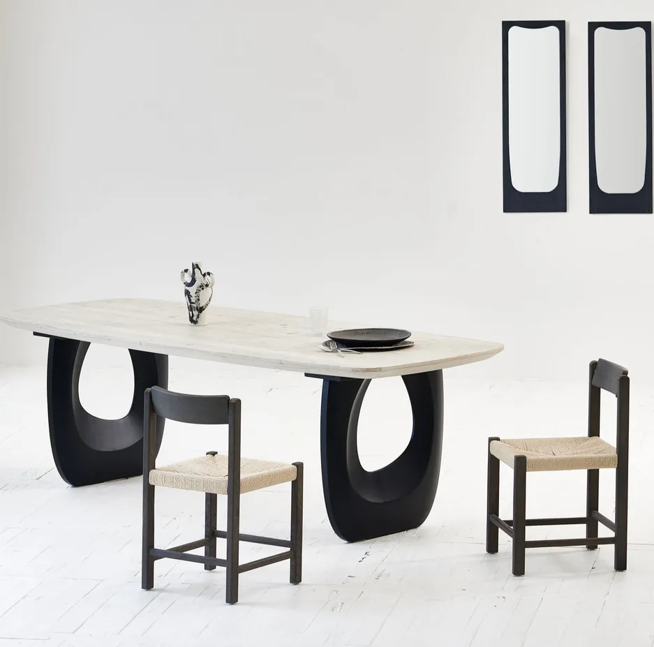 Table à manger Orthez en chêne, vue 2 sur 4