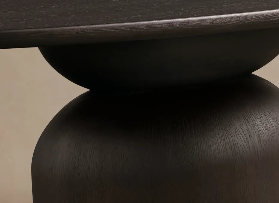 Table à manger ovale Lacoste scandinave, vue 3 sur 5