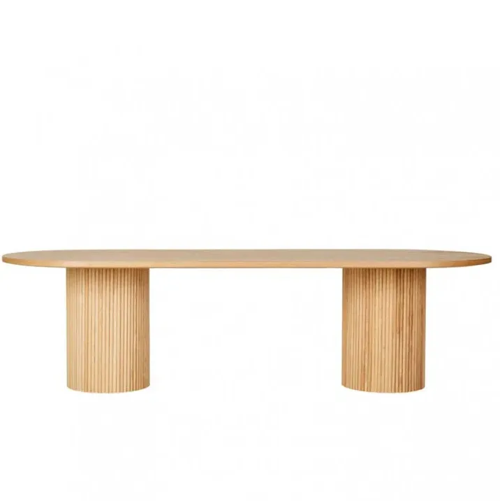 Table à manger ovale Pauillac en chêne, collection tables à manger ELWOOD HOME