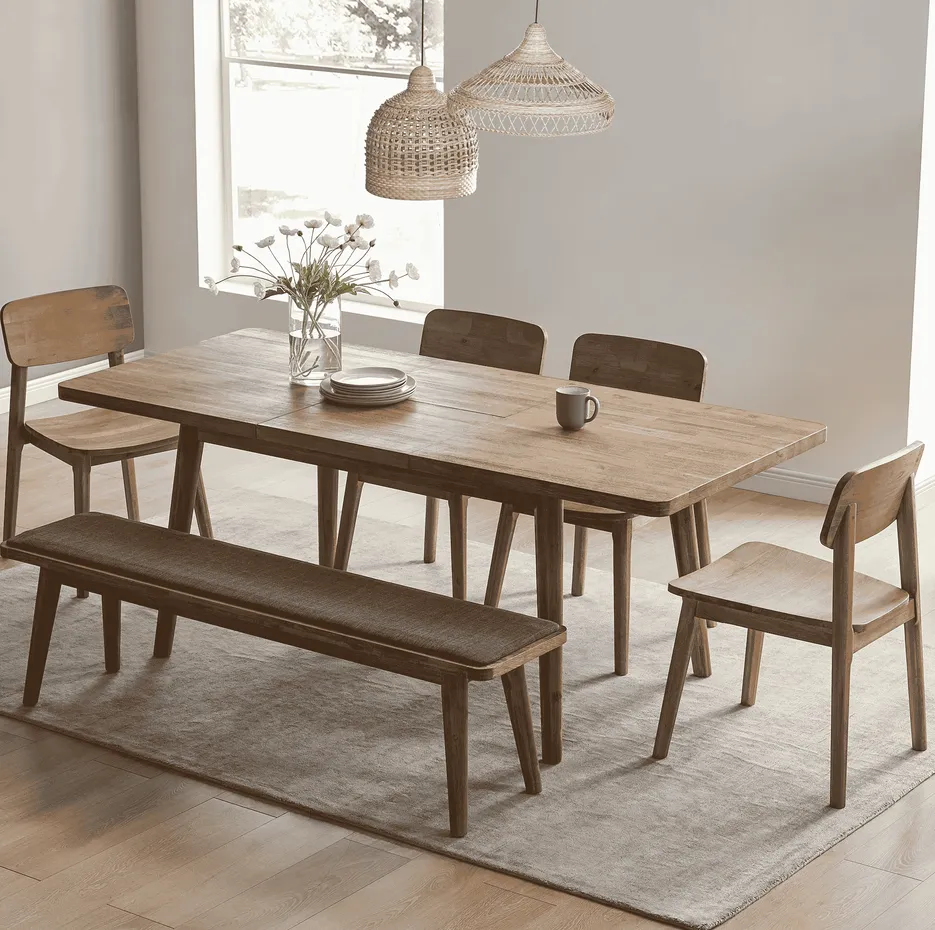 Table à manger Pézenas en bois massif, collection tables à manger ELWOOD HOME