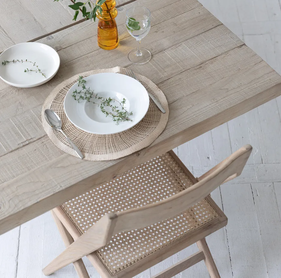 Table à manger Poligny en chêne, vue 5 sur 6