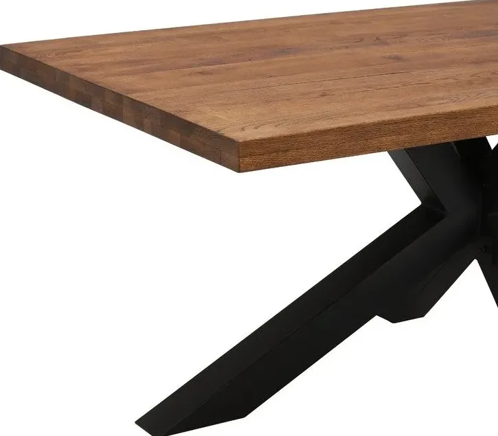 Table à manger Privas en chêne, vue 3 sur 6