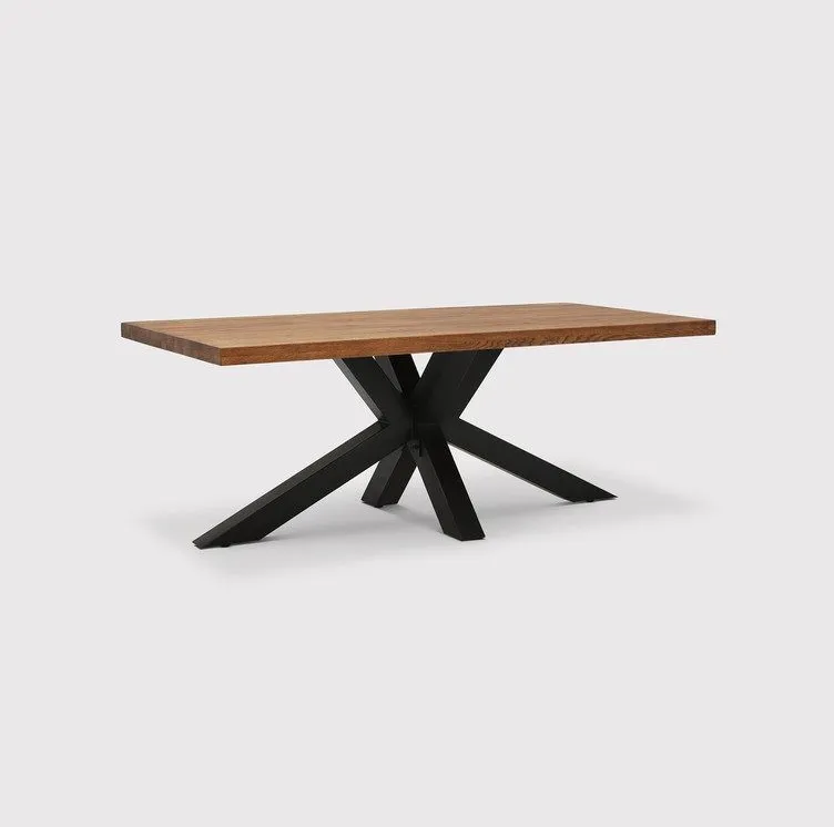 Table à manger Privas en chêne, vue 5 sur 6