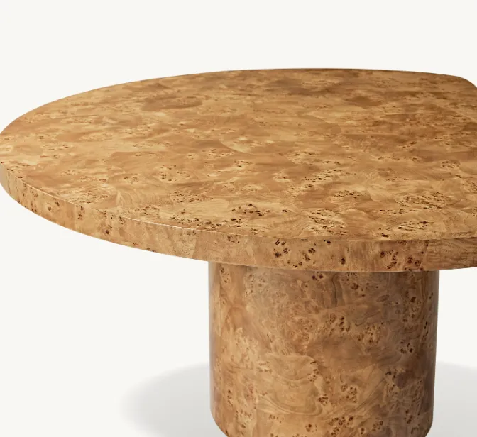 Table à manger ronde Aix en bois massif, vue 4 sur 5