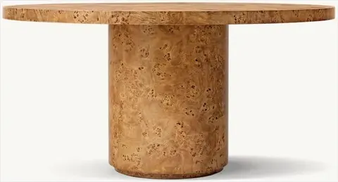 Table à manger ronde Annecy en bois massif — tables à manger
