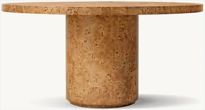 Table à manger ronde Annecy en bois massif, collection tables à manger ELWOOD HOME