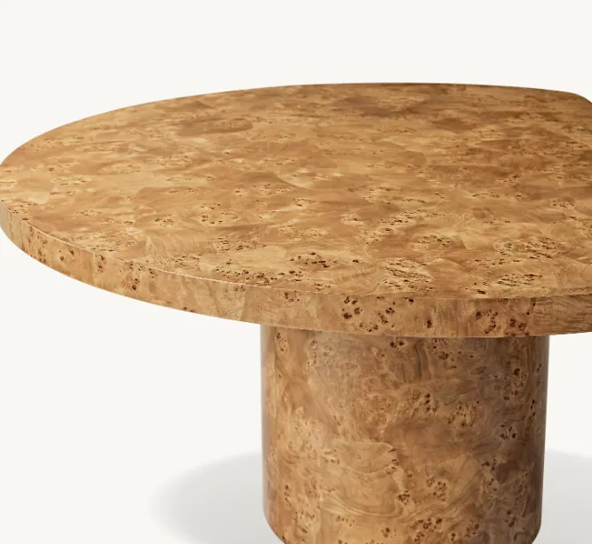 Table à manger ronde Annecy en bois massif, vue 4 sur 4