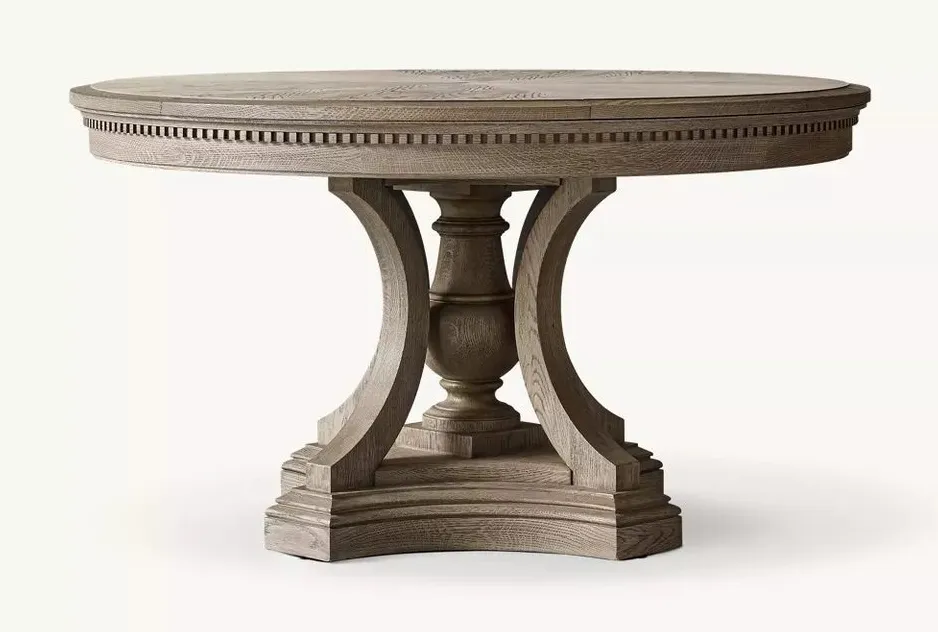 Table à manger ronde Apt vintage, vue 3 sur 4