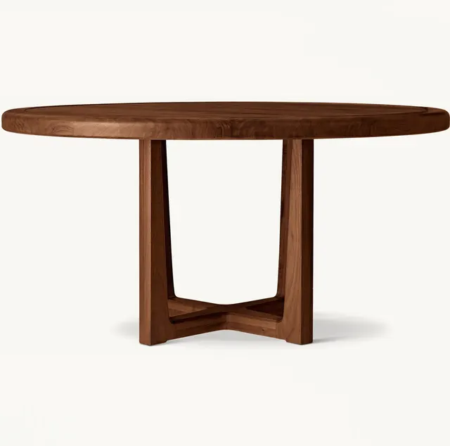 Table à manger ronde Baume en chêne — tables à manger