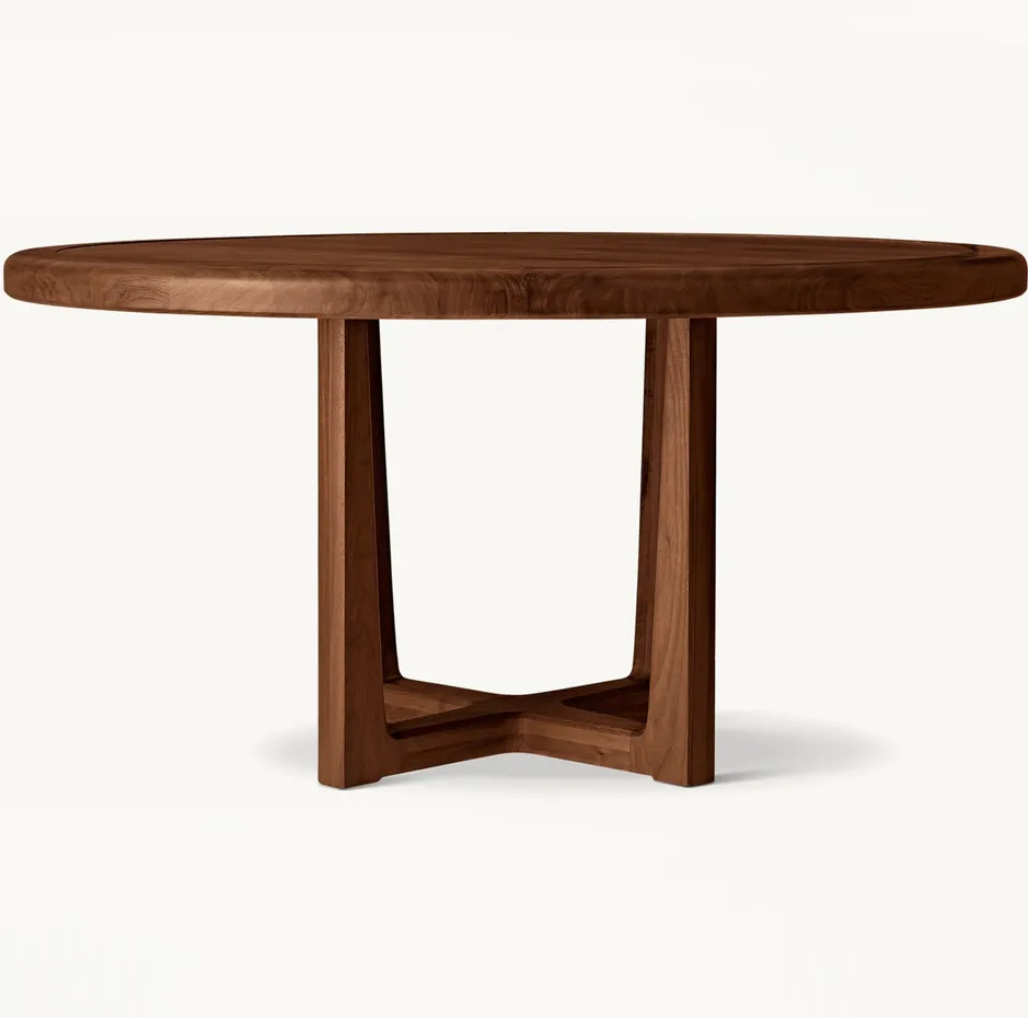 Table à manger ronde Baume en chêne, collection tables à manger ELWOOD HOME