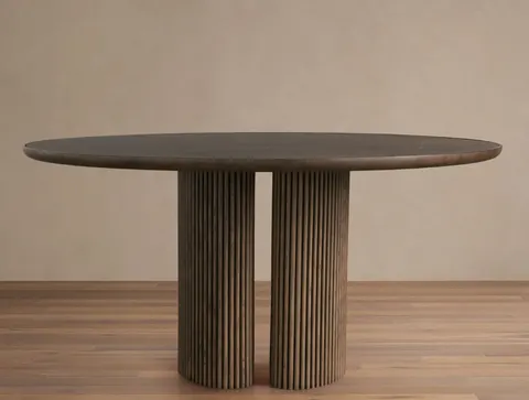 Table à manger ronde Biot en marbre — tables à manger