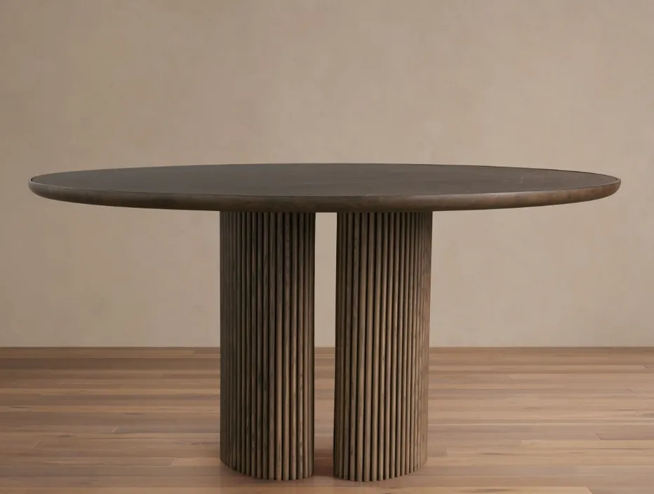 Table à manger ronde Biot en marbre, collection tables à manger ELWOOD HOME