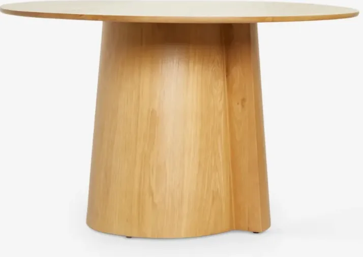 Table à manger ronde Cuisery en chêne, vue 5 sur 6