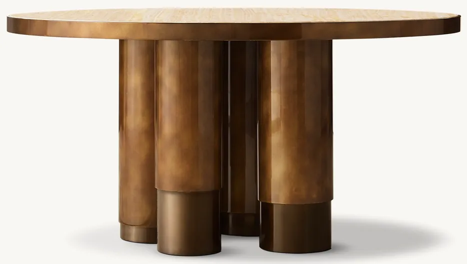 Table à manger ronde Étretat, vue 4 sur 5