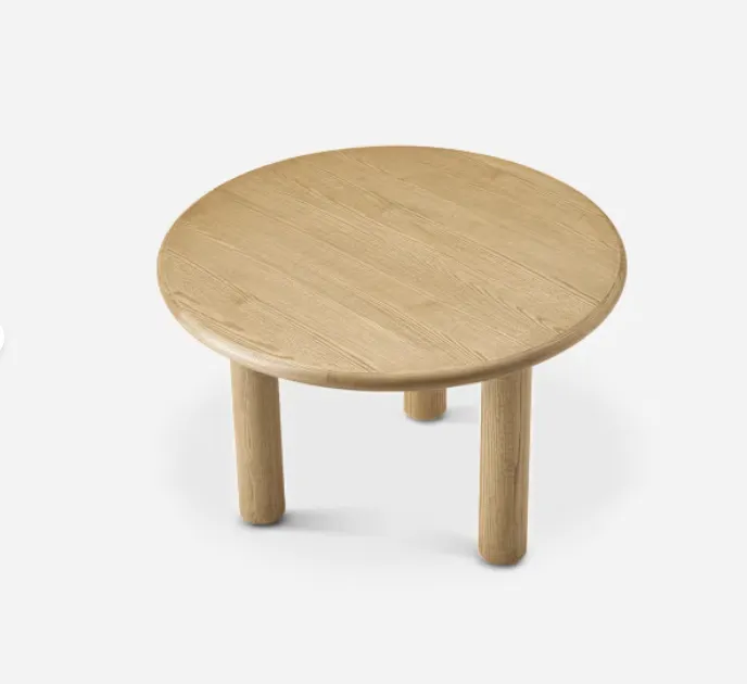 Table à manger ronde Minerve en teck, vue 3 sur 4