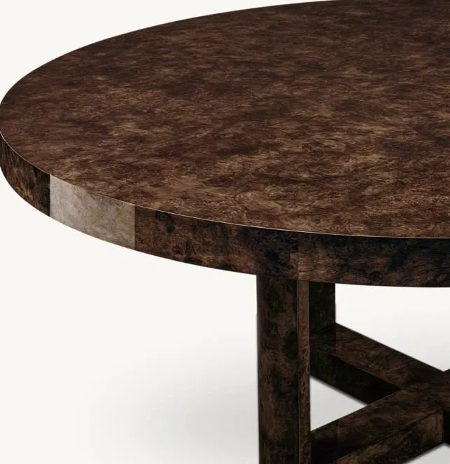 Table à manger ronde Mirepoix en chêne, collection tables à manger ELWOOD HOME