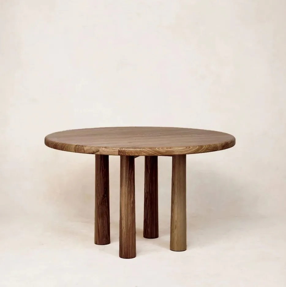 Table à manger ronde Oloron en frêne, vue 5 sur 5
