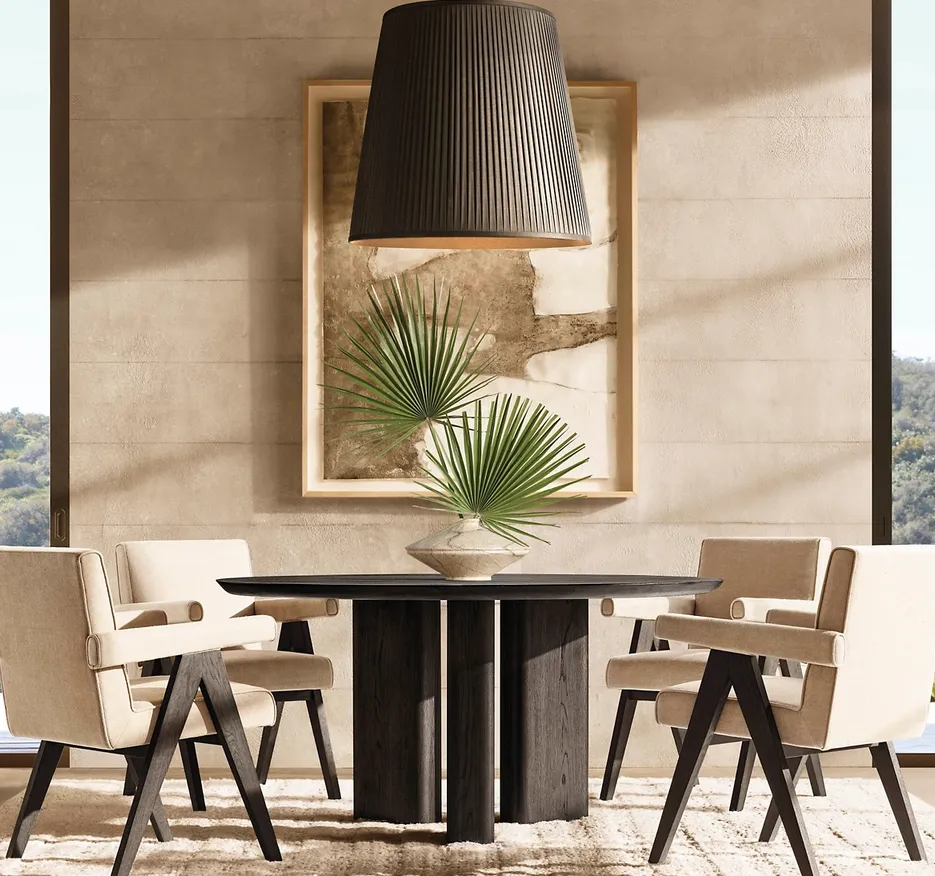 Table à manger ronde Riez, vue 4 sur 6