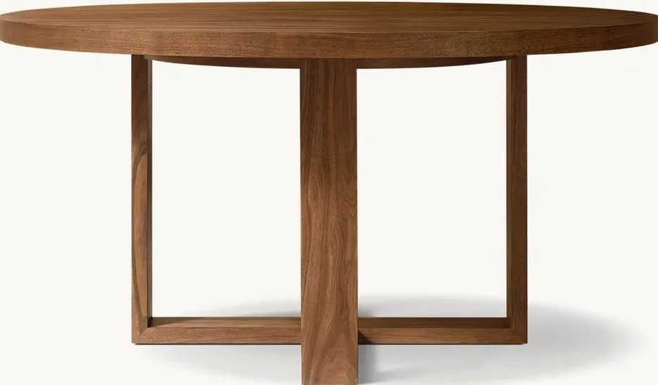 Table à manger ronde Seix, vue 3 sur 4