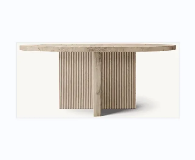 Table à manger ronde Tourtour en chêne — tables à manger