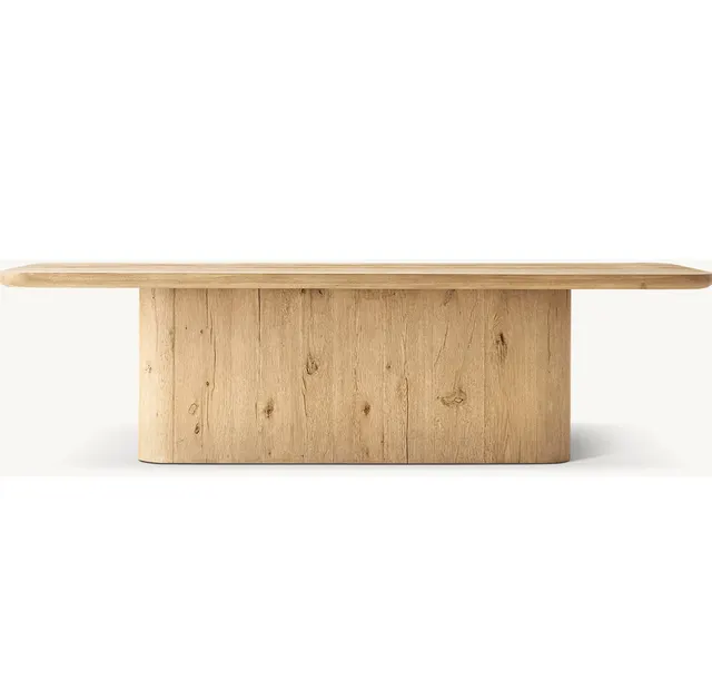 Table à manger Samoëns en chêne brun — tables à manger