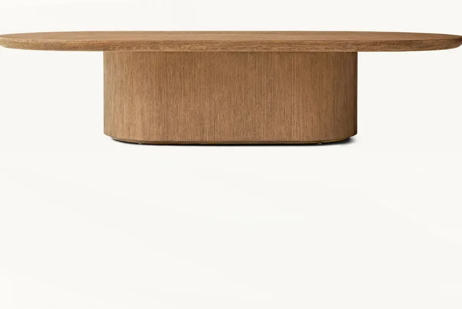 Table à manger Sauve en chêne, vue 2 sur 6