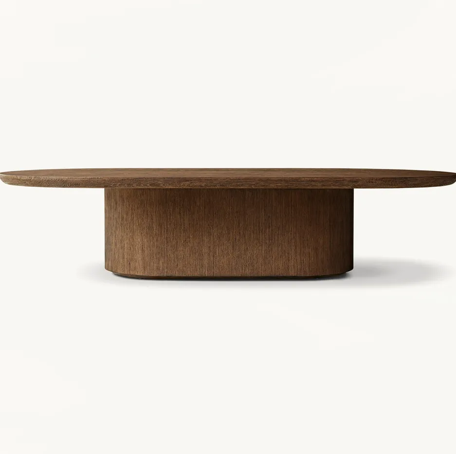 Table à manger Sauve en chêne, vue 3 sur 6