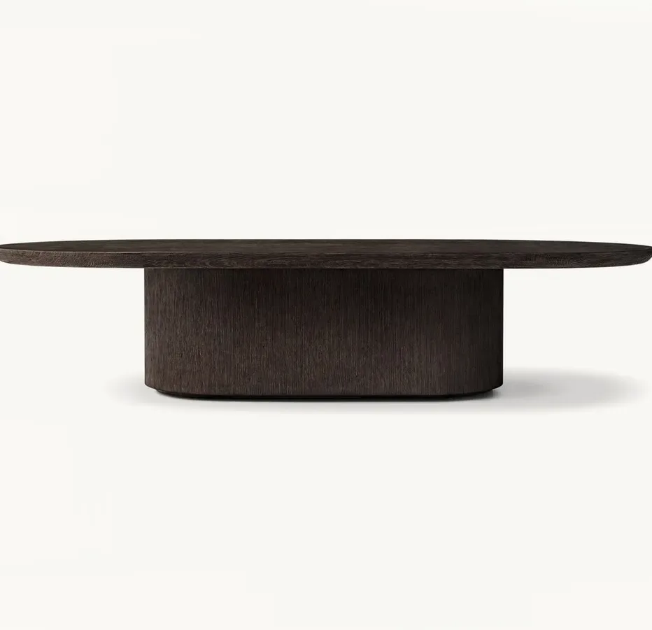 Table à manger Sauve en chêne, vue 4 sur 6