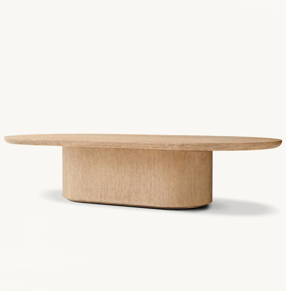 Table à manger Sauve en chêne, vue 5 sur 6