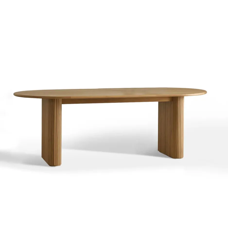 Table à manger Sauveterre en chêne, vue 2 sur 5