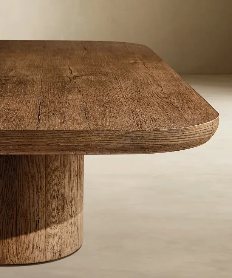 Table à manger Sixt en chêne blanc, vue 4 sur 6