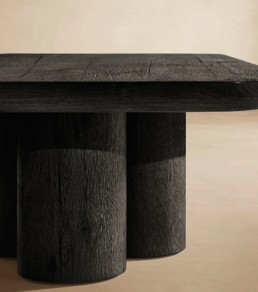 Table à manger Sixt en chêne blanc, vue 5 sur 6