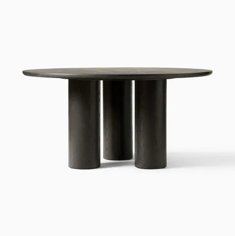Table à manger Sospel en chêne noir — tables à manger