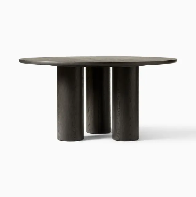 Table à manger Sospel en chêne noir — tables à manger