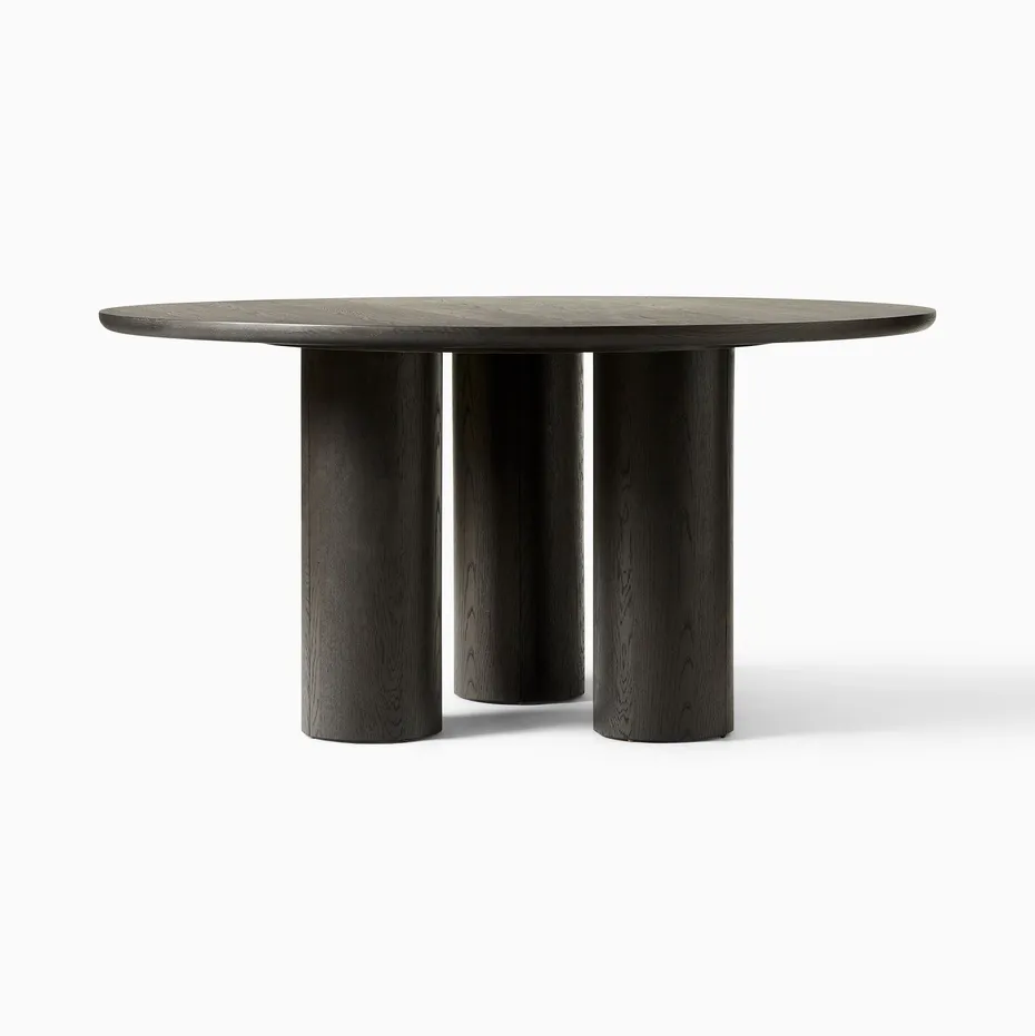 Table à manger Sospel en chêne noir, collection tables à manger ELWOOD HOME