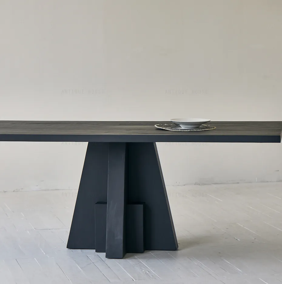 Table à manger Thônes en chêne, vue 4 sur 6