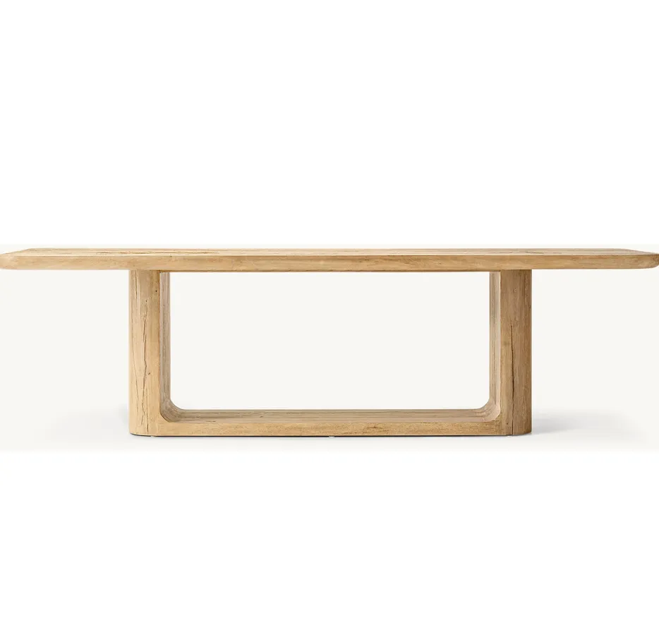 Table à manger Trémolat en chêne, vue 2 sur 6