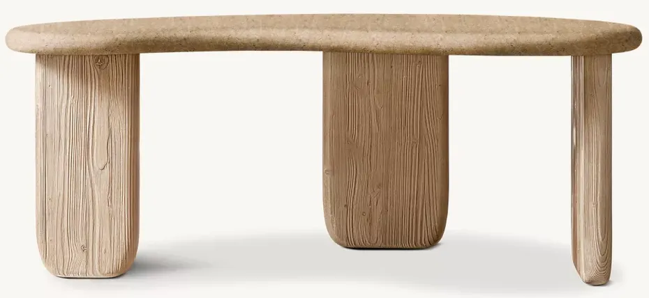 Table à manger Vogüé en chêne, vue 2 sur 4