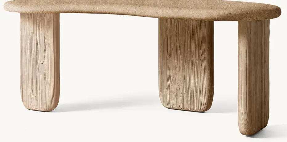 Table à manger Vogüé en chêne, vue 4 sur 4