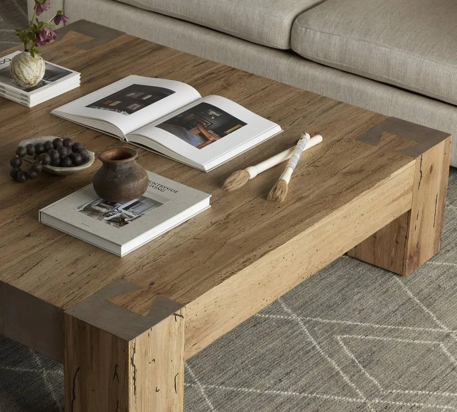 Table basse Antibes en bois massif, vue 2 sur 4