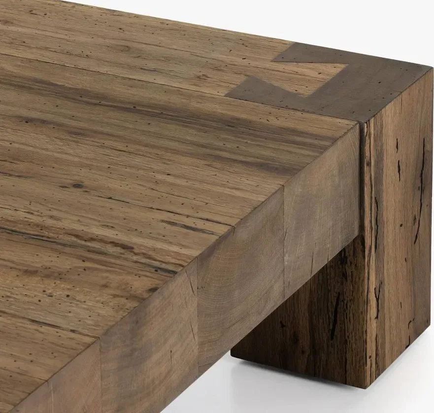 Table basse Antibes en bois massif, vue 3 sur 4