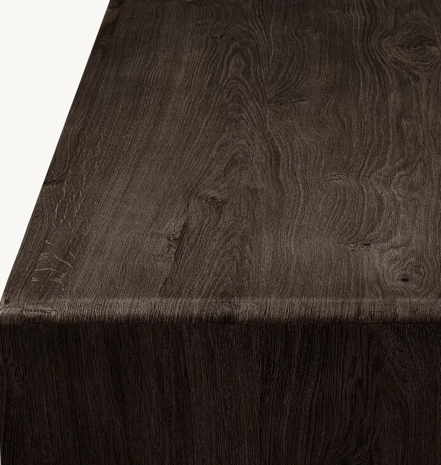 Table basse Arles en chêne, vue 6 sur 6