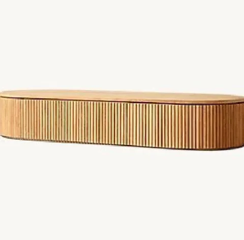 Table basse Barcelonnette en teck — tables basses et d'appoint