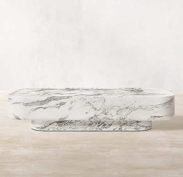 Table basse Barjac en marbre, collection tables basses et d'appoint ELWOOD HOME