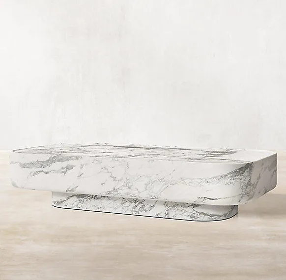 Table basse Barjac en marbre, vue 2 sur 5