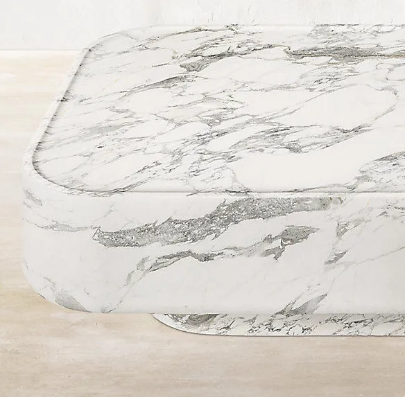 Table basse Barjac en marbre, vue 3 sur 5