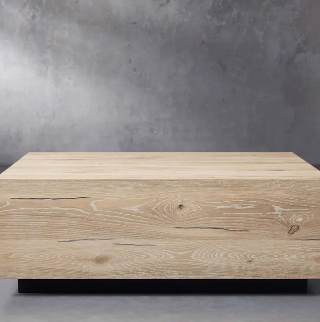 Table basse Beaune en bois massif — tables basses et d'appoint