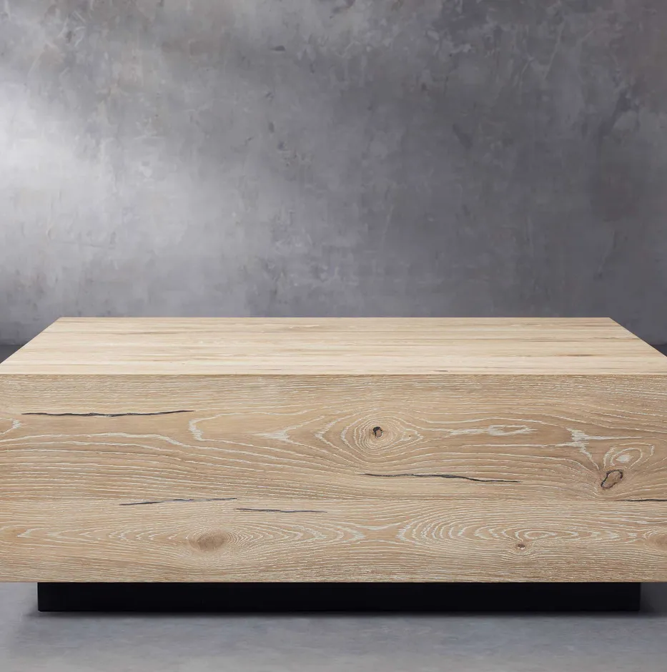 Table basse Beaune en bois massif, collection tables basses et d'appoint ELWOOD HOME