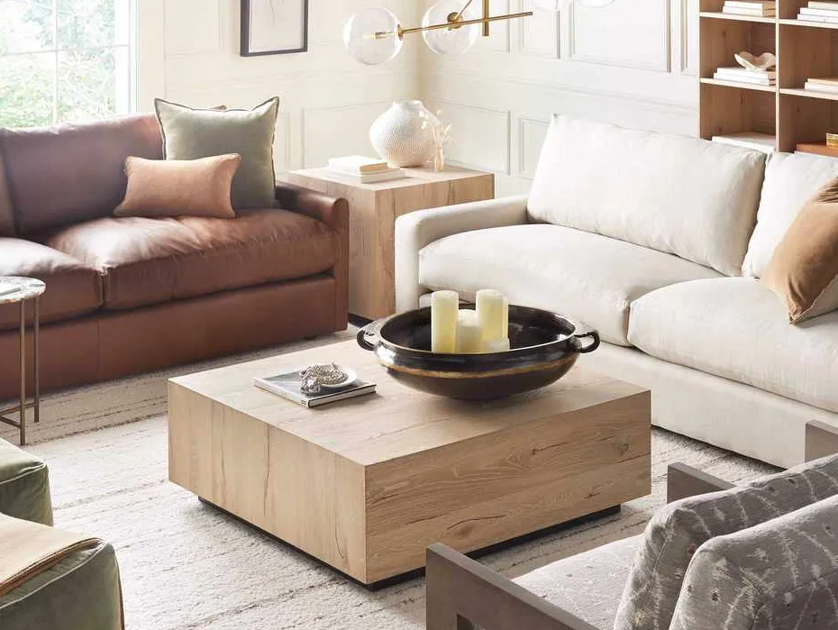 Table basse Beaune en bois massif, vue 2 sur 6